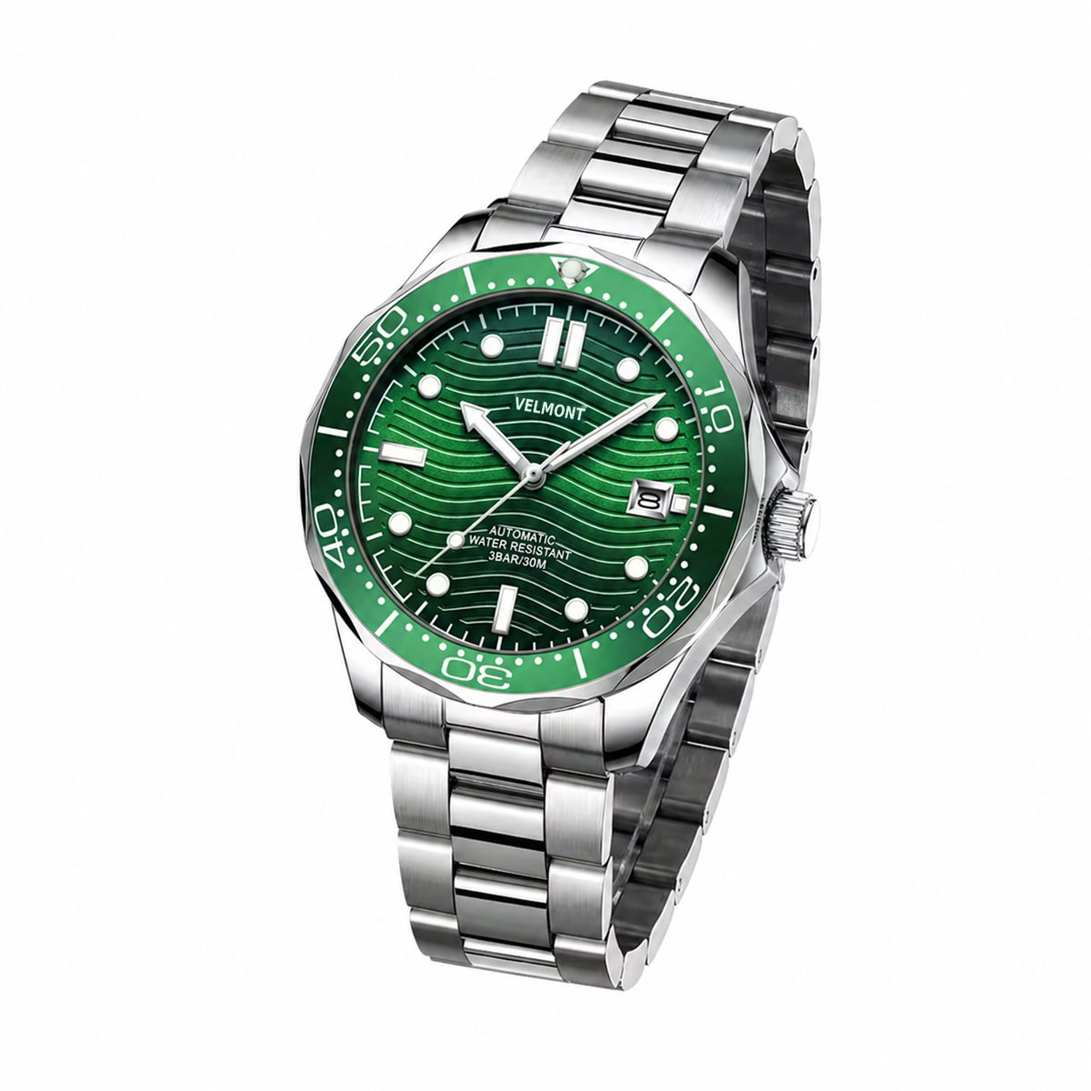 Green watch at an angle