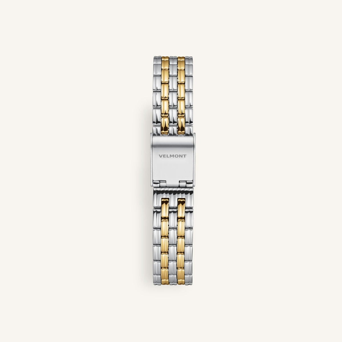 Two-tone bracelet with clasp, back view