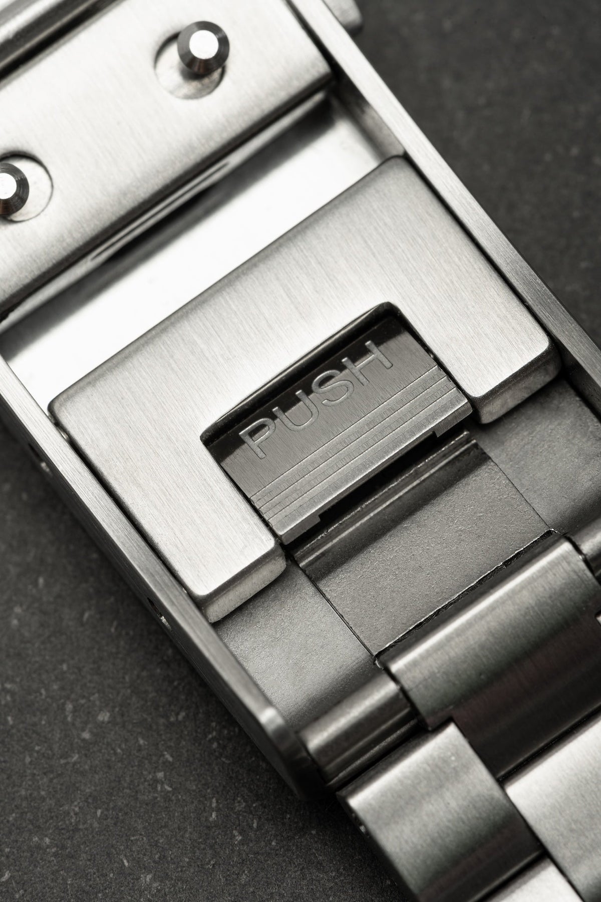 Push-button clasp close-up