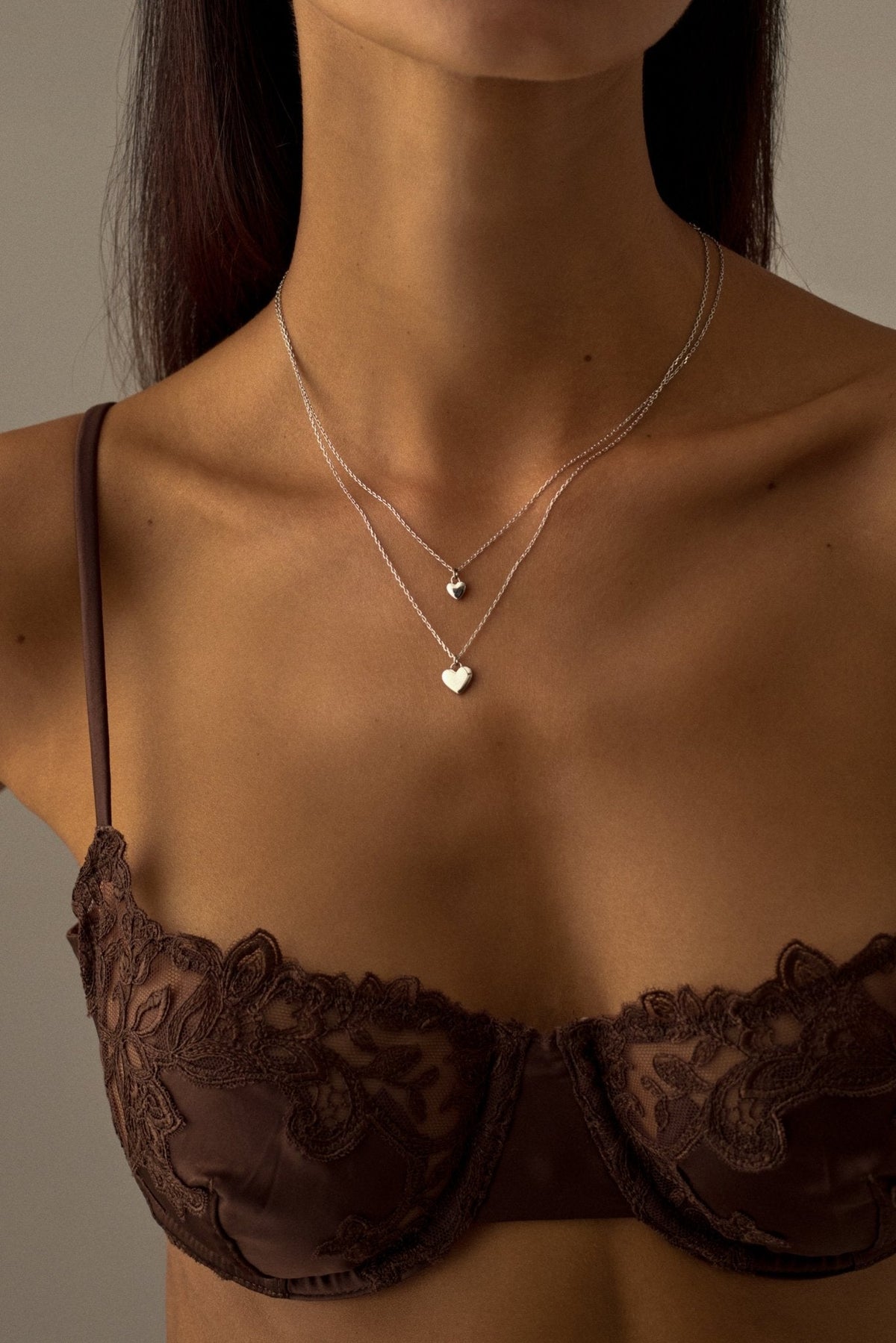 Silver-tone heart pendant necklace, view 11 of 12