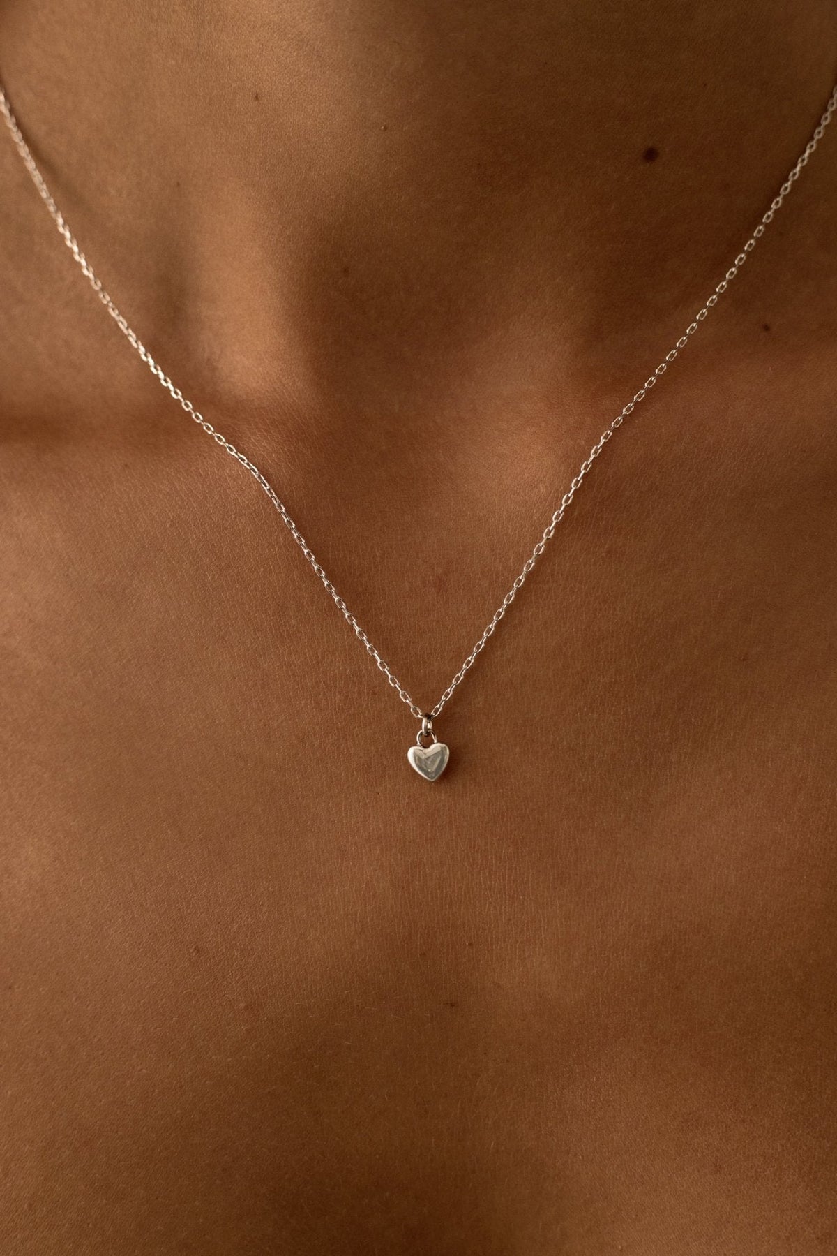 Silver-tone heart pendant necklace, view 9 of 12