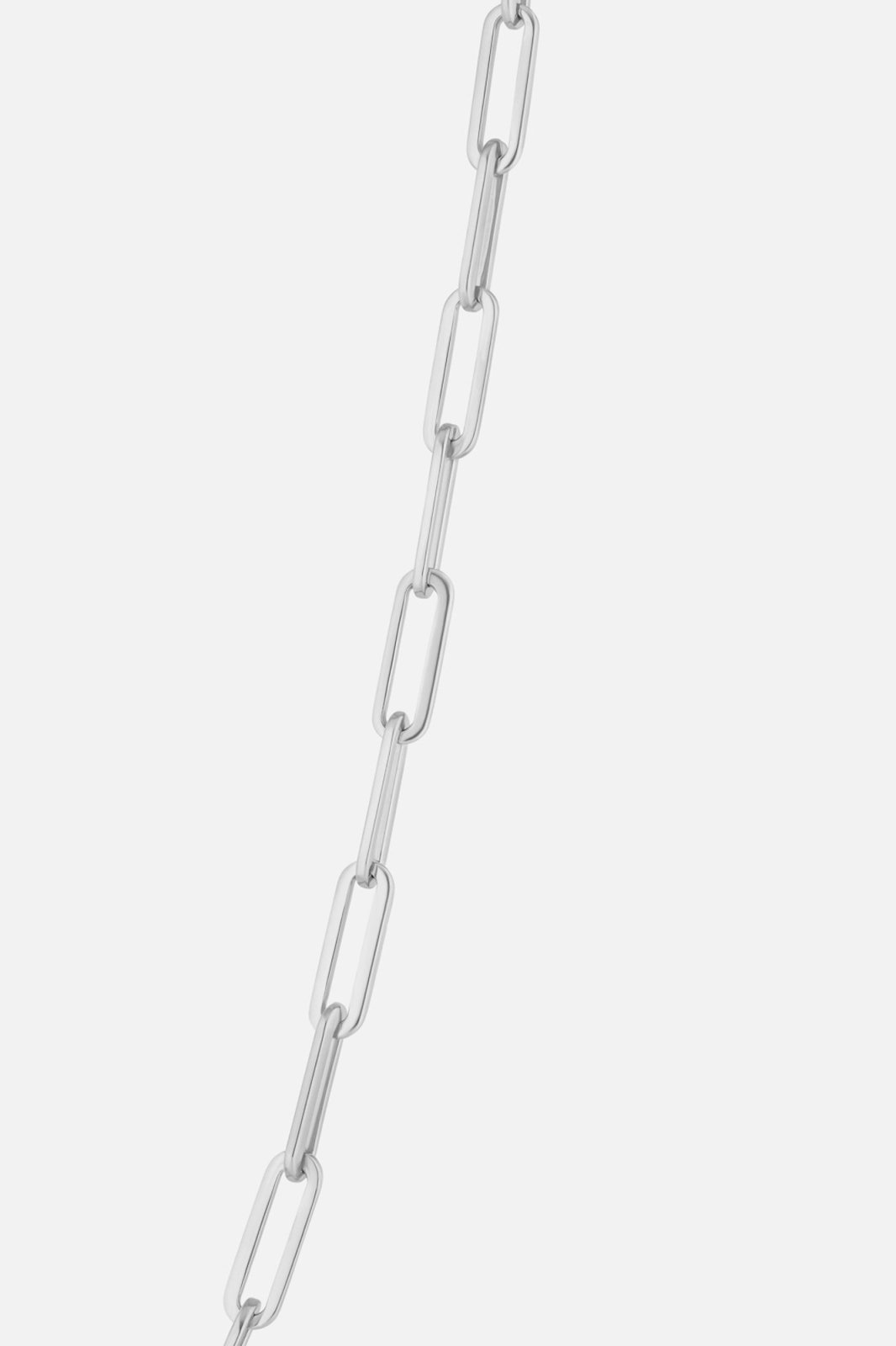 Silver-tone paperclip chain necklace, view 3 of 6
