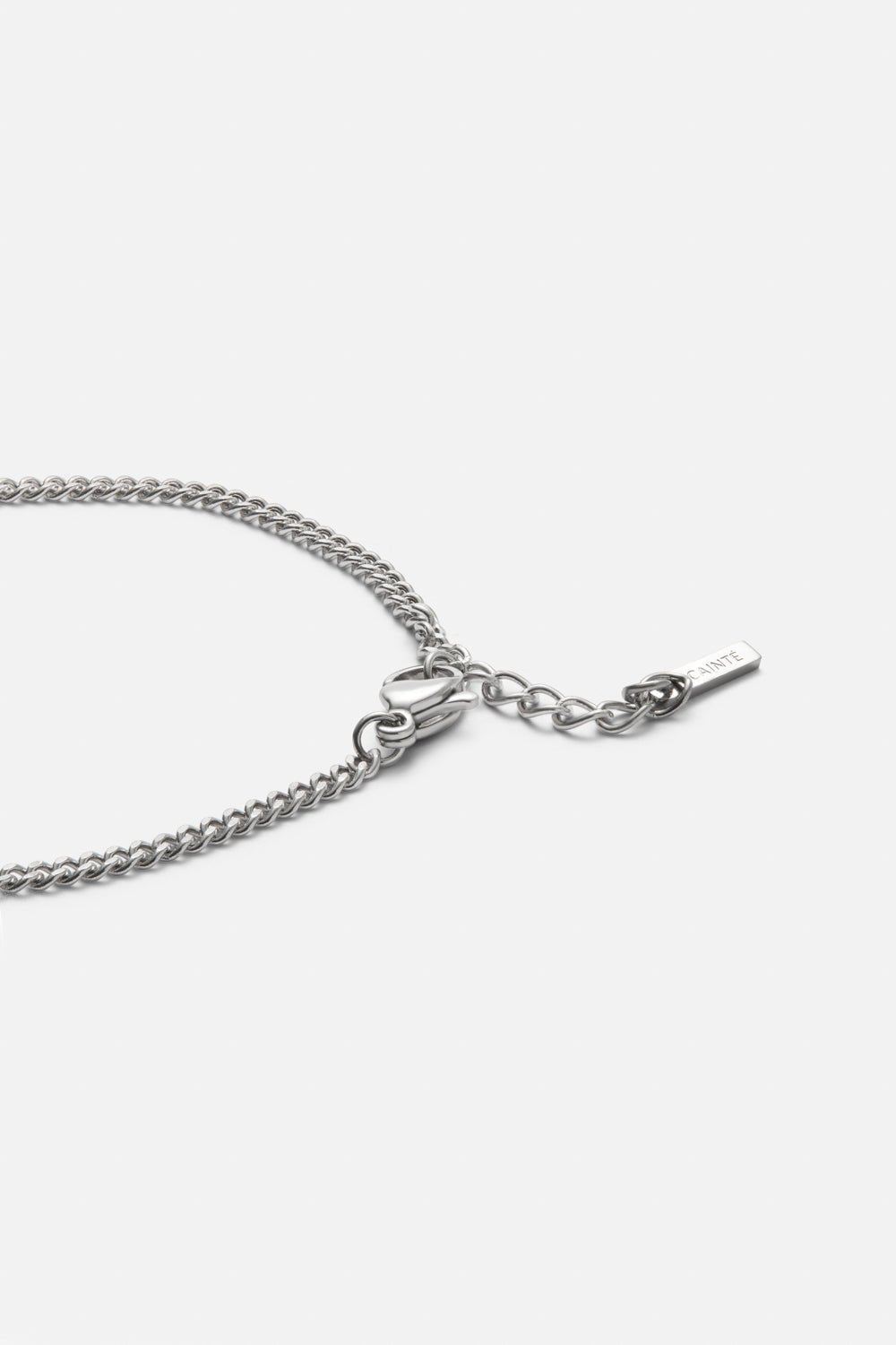 Silver-tone sideways cross chain bracelet, view 3 of 7