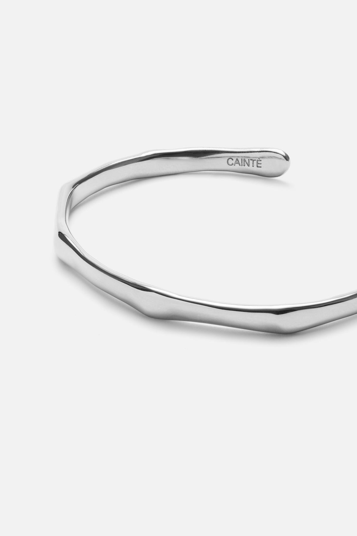 Silver-tone slim wavy cuff bracelet, view 5 of 5