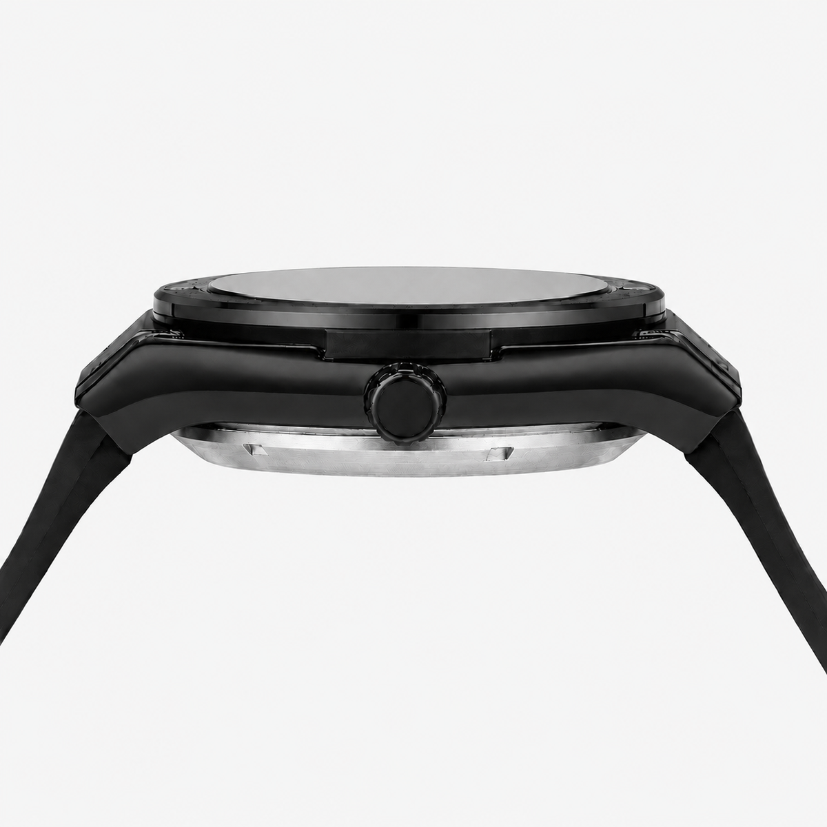 Side profile of the black case