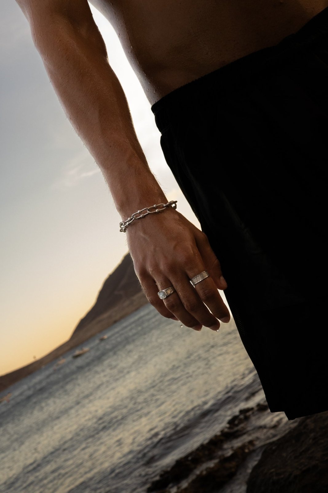 Silver-tone 12 mm chunky chain bracelet, view 4 of 8