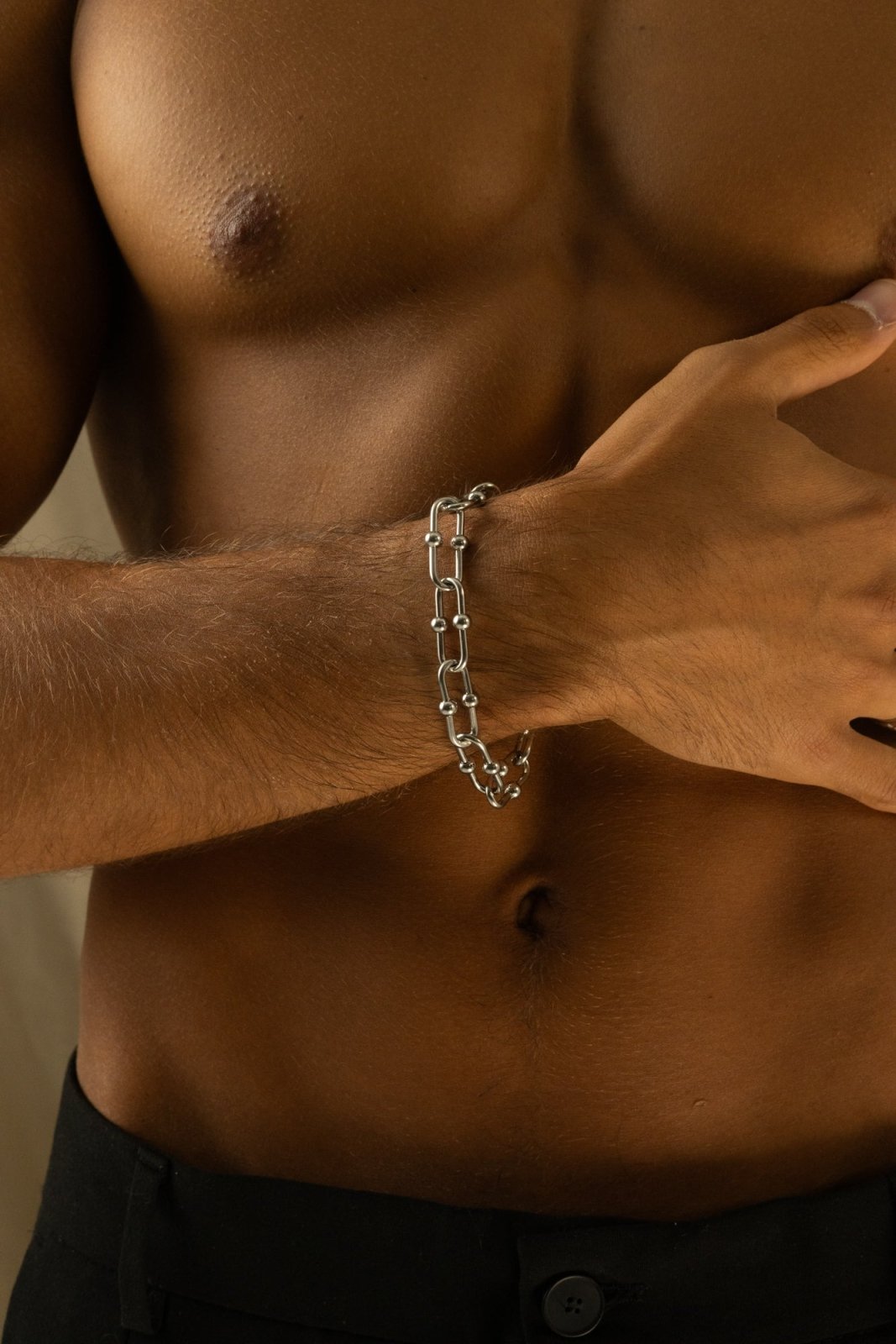 Silver-tone 12 mm chunky chain bracelet, view 7 of 8