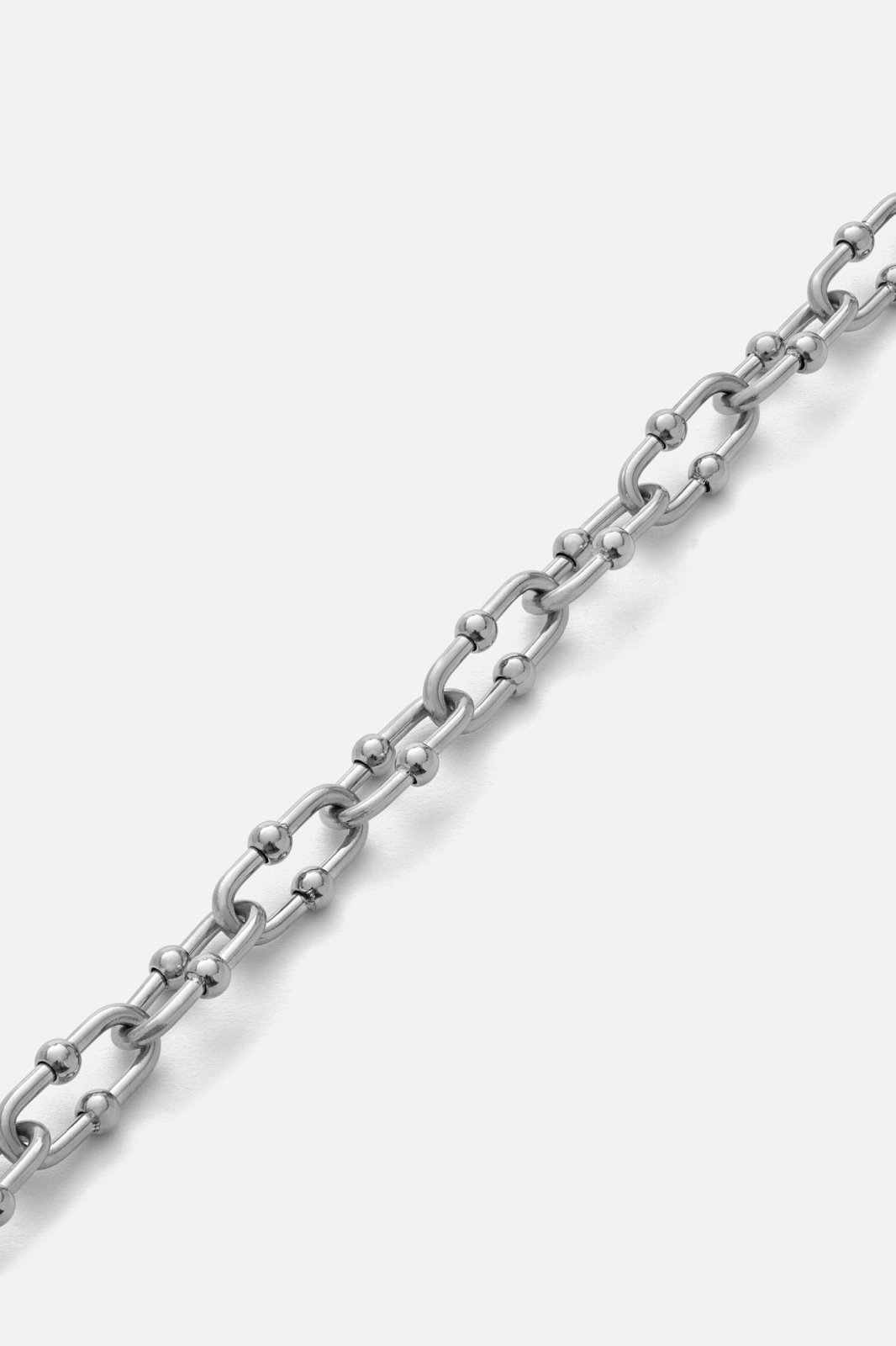 Silver-tone 7 mm chain bracelet, view 5 of 5