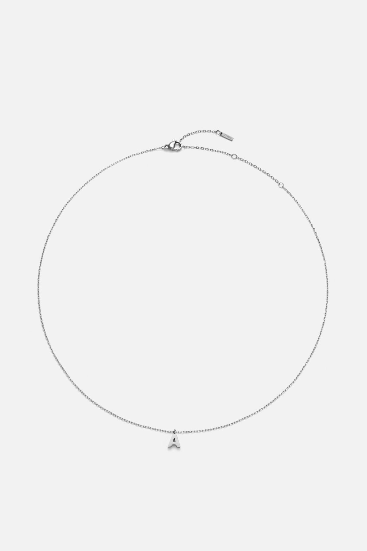 Silver-tone initial necklace, view 36 of 37