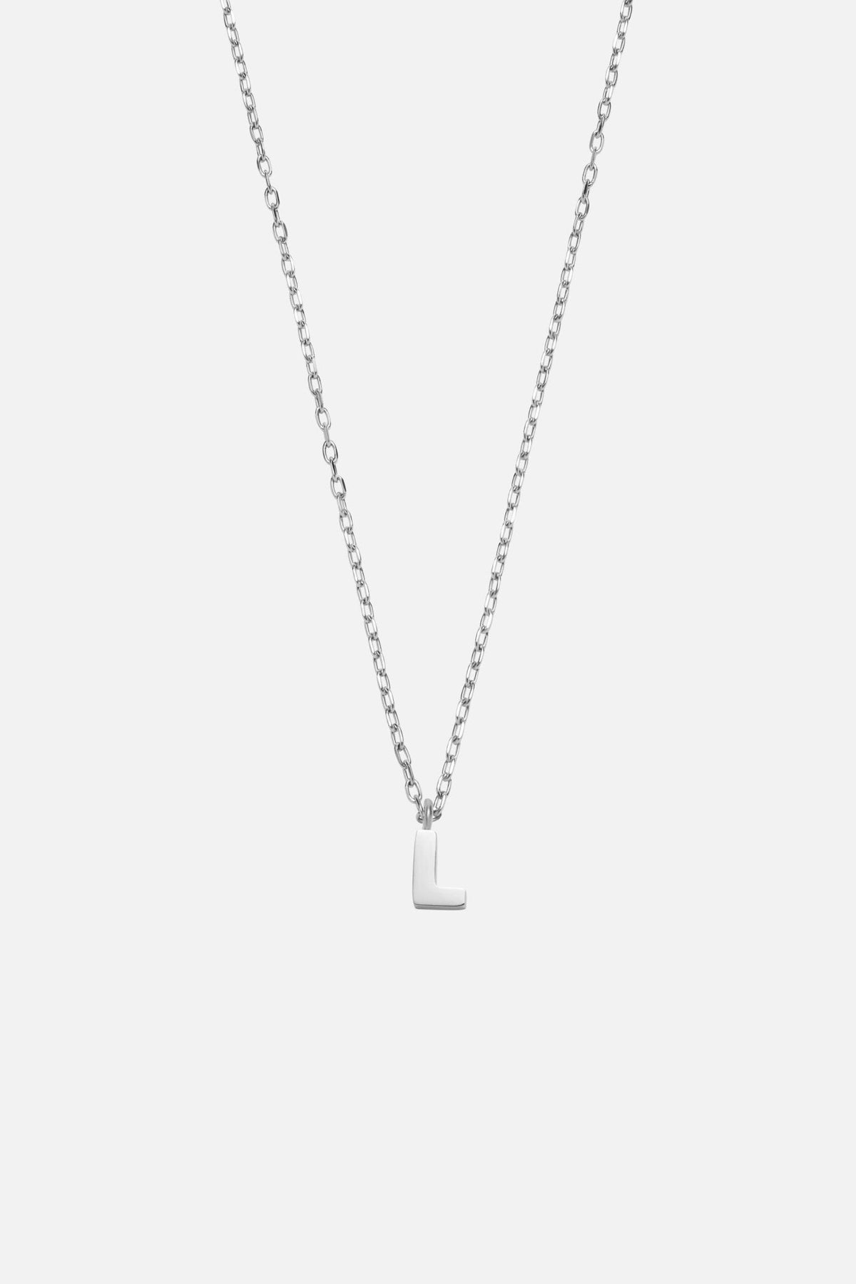 Silver-tone initial necklace, view 19 of 37