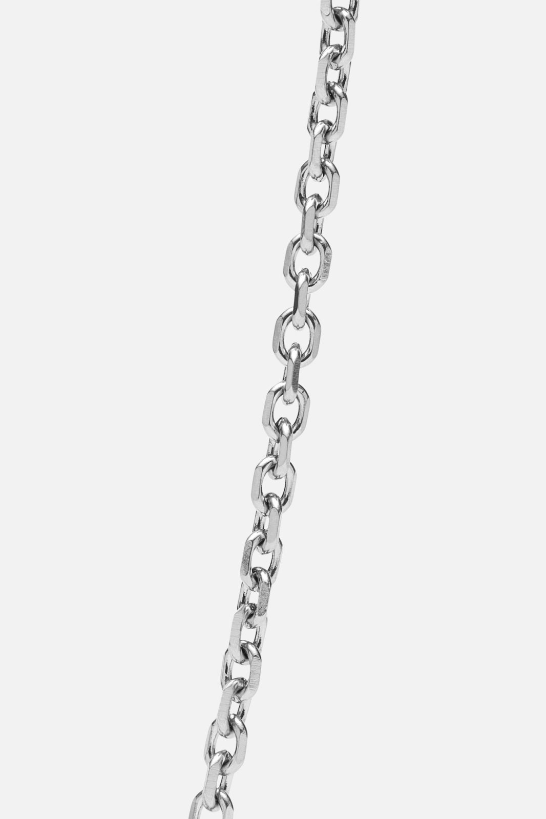 Silver-tone chain necklace with a brushed bar, view 6 of 6