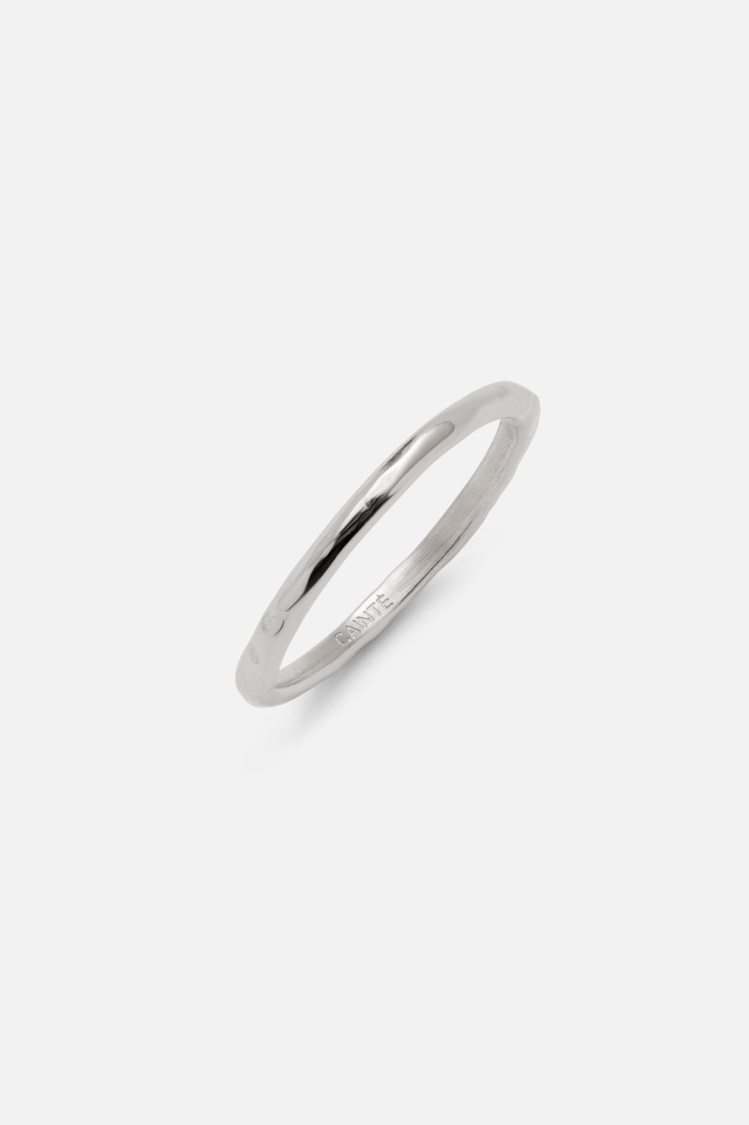 Silver-tone thin band ring, view 3 of 6
