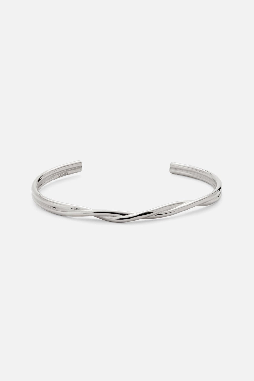 Silver-tone wavy crossover cuff, view 3 of 6
