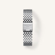 Silver-tone bracelet with clasp, back view