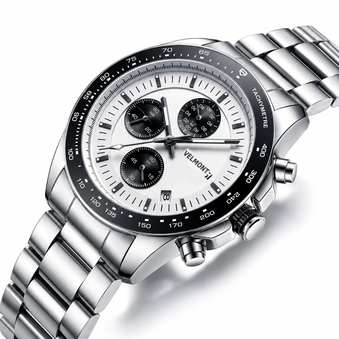 Panda chronograph at an angle