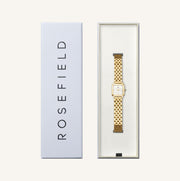 Small square watch in its gift box