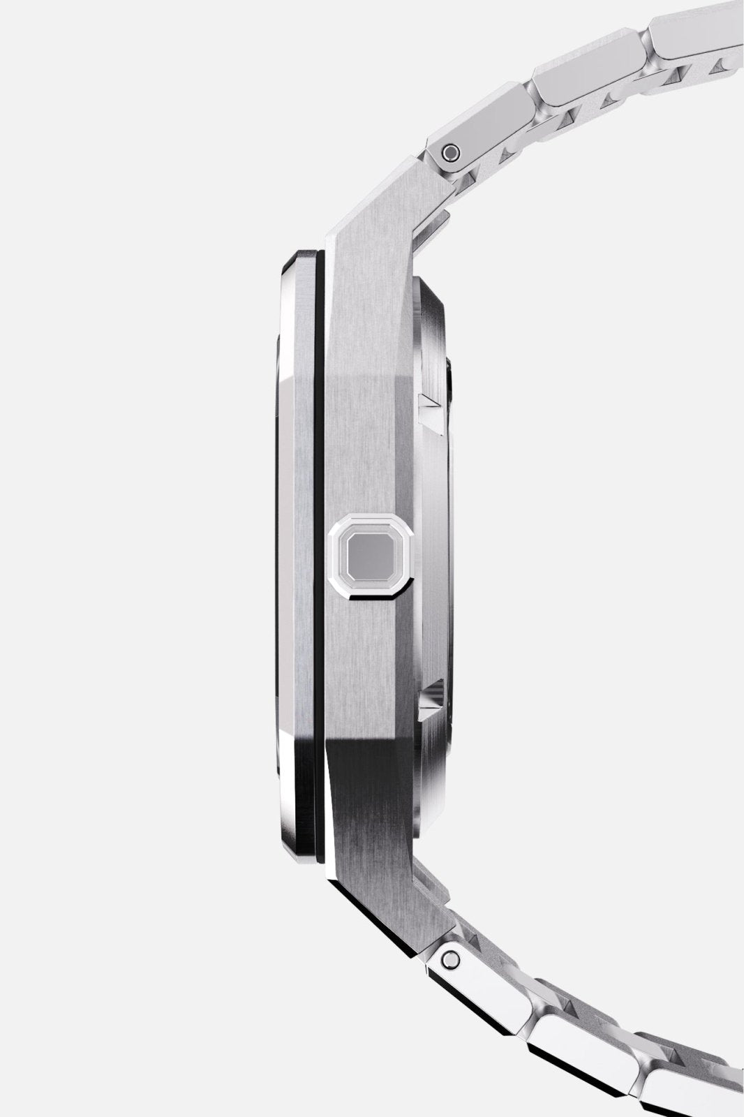 Side profile of the slim octagonal case