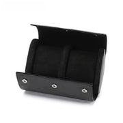 Open black watch roll with black lining