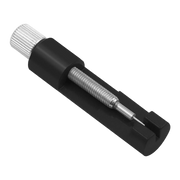 Black link removal tool with screw handle and steel pin