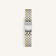 Two-tone bracelet with clasp, back view