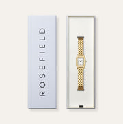 Gold-tone dress watch in its gift box