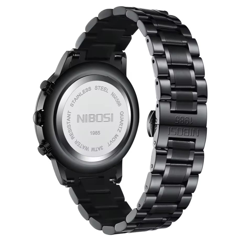 Case back and black bracelet