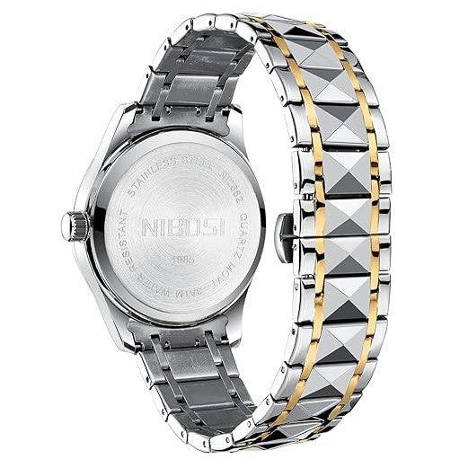 Case back and faceted bracelet