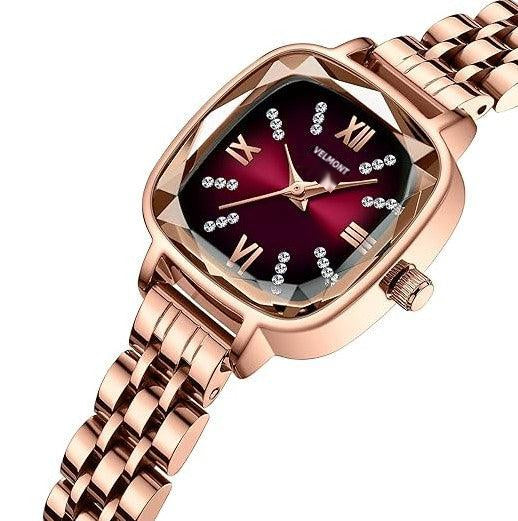 Burgundy dial at an angle