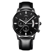 All-black chronograph with black strap