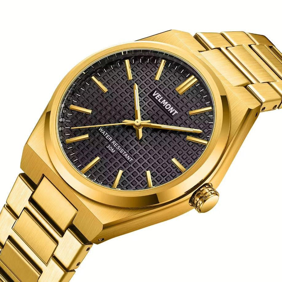 Black waffle dial at an angle