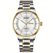 Two tone watch with white dial