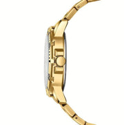 Gold-tone case side profile