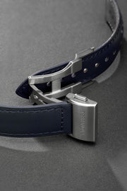 Blue strap with folding buckle