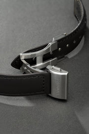 Black strap with folding buckle