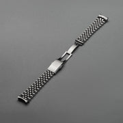 Jubilee-style steel bracelet with folding clasp