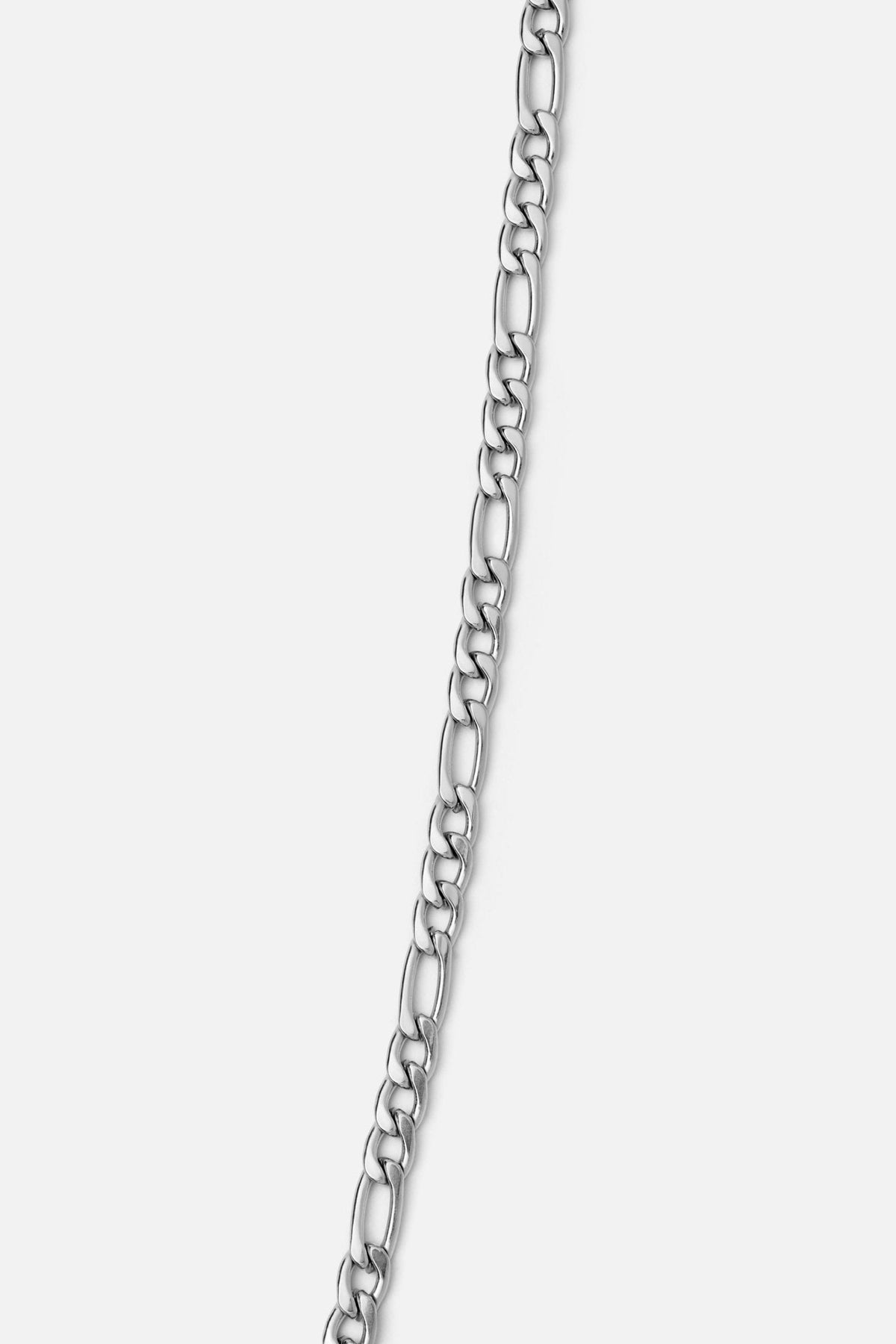 Silver-tone figaro chain necklace, view 5 of 5