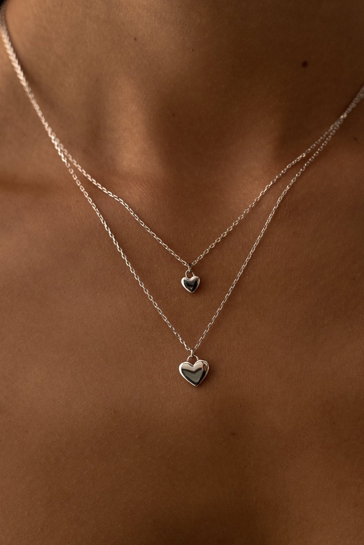 Silver-tone heart pendant necklace, view 2 of 12