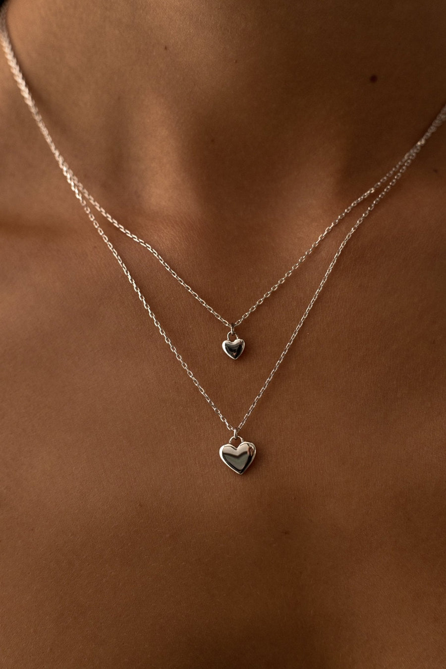 Silver-tone heart pendant necklace, view 2 of 12