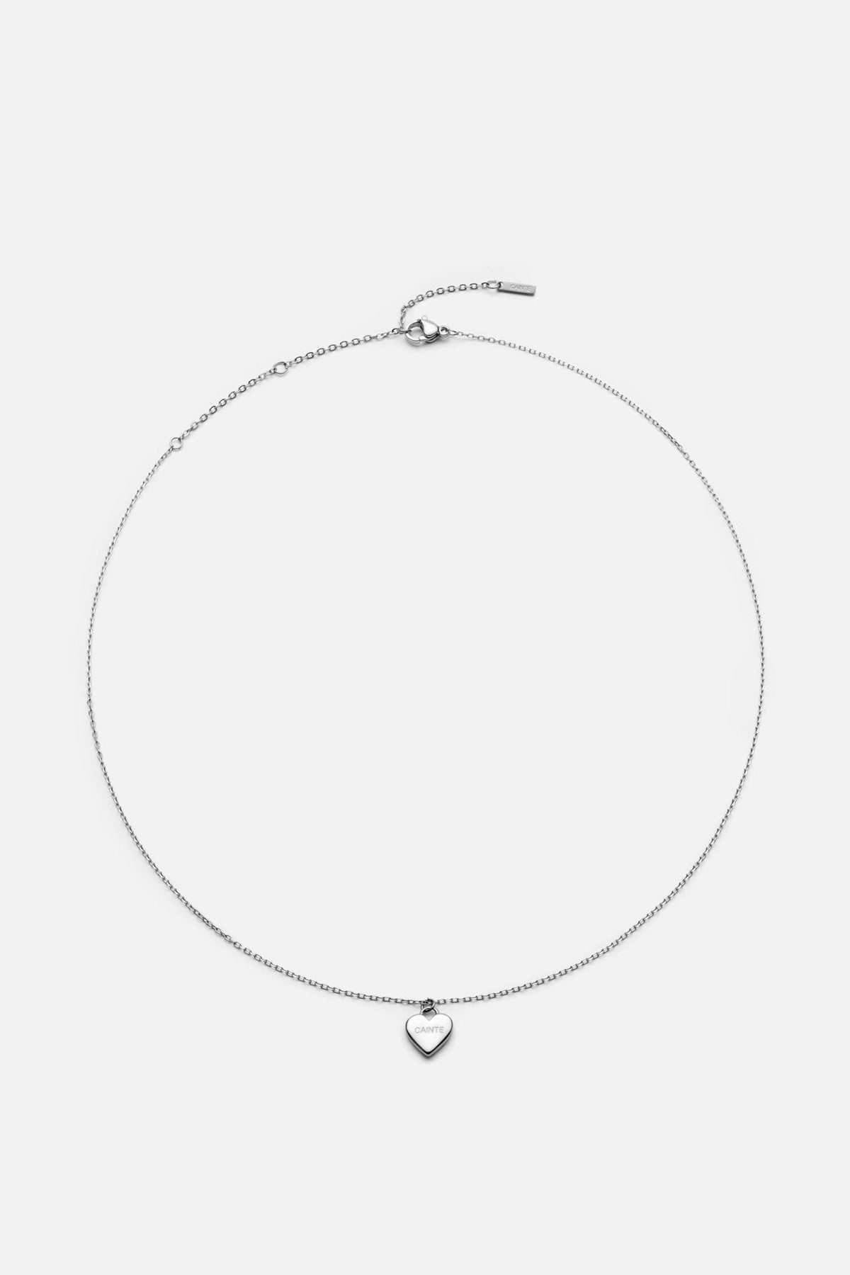 Silver-tone heart pendant necklace, view 3 of 12