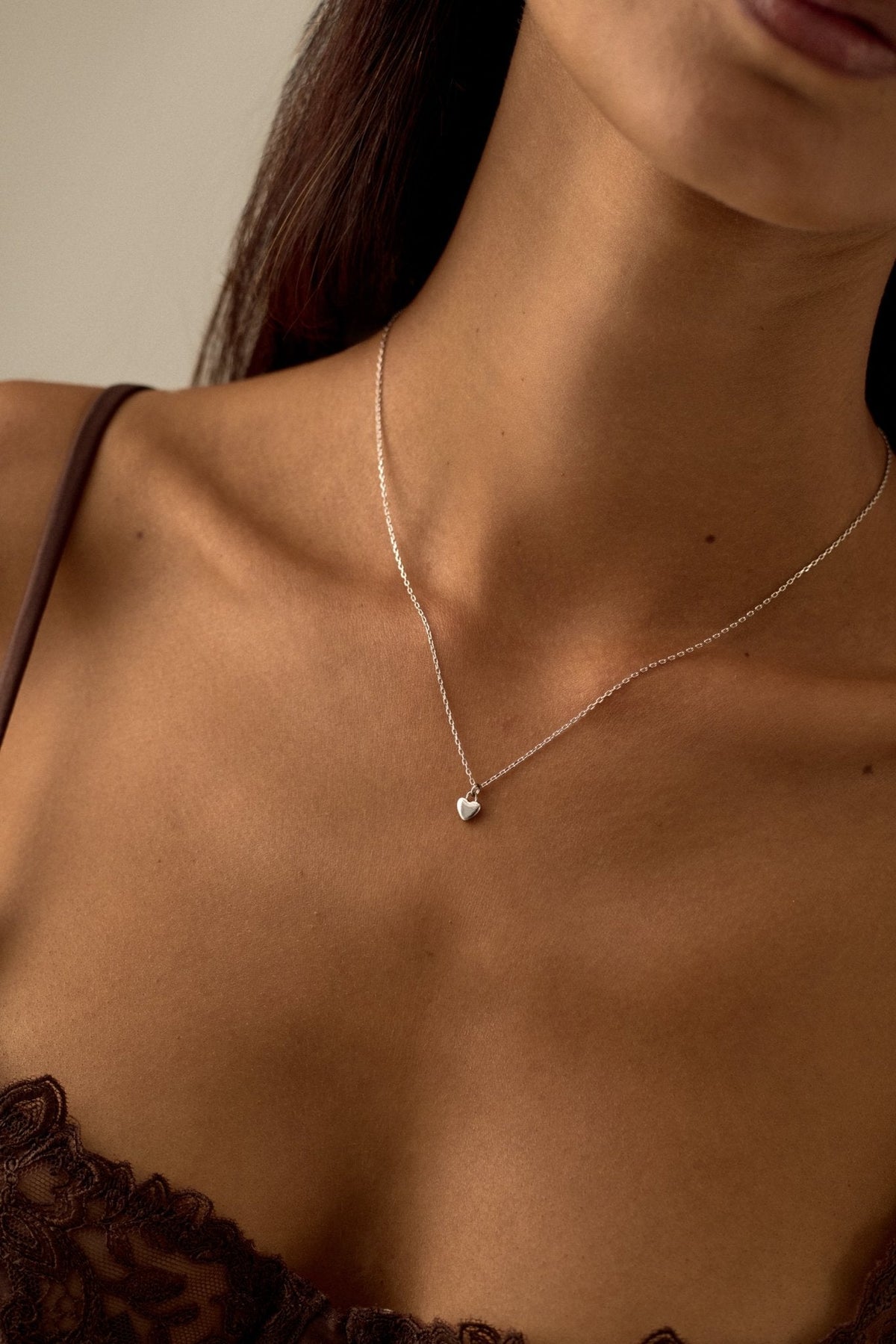 Silver-tone heart pendant necklace, view 7 of 12