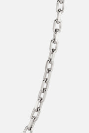 Silver-tone 3 mm anchor chain necklace, view 6 of 6