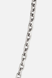 Silver-tone 5 mm anchor chain necklace, view 3 of 3