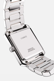 Case back of the rectangular watch