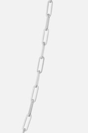 Silver-tone paperclip chain necklace, view 3 of 6
