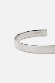 Silver-tone hammered cuff bracelet, view 3 of 6