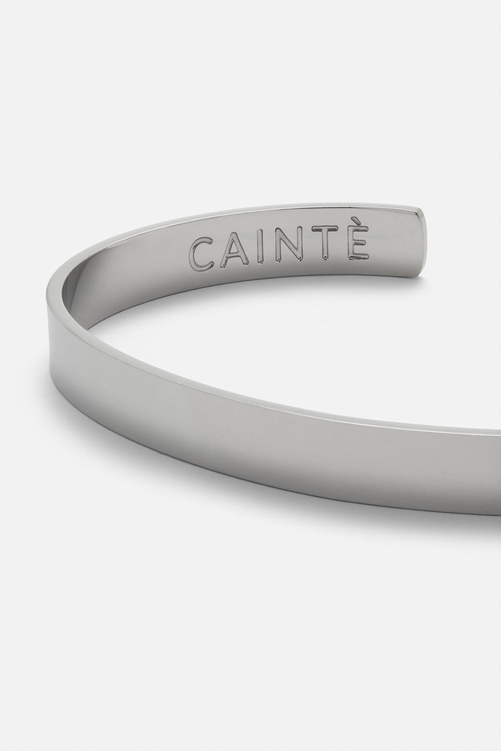 Silver-tone polished cuff bracelet, view 3 of 7