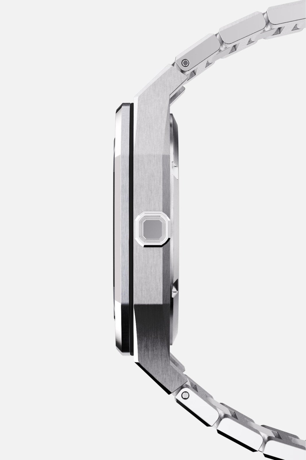 Side profile of the slim octagonal case