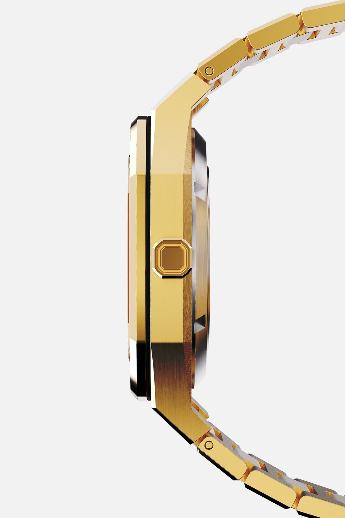 Side profile of the slim octagonal case