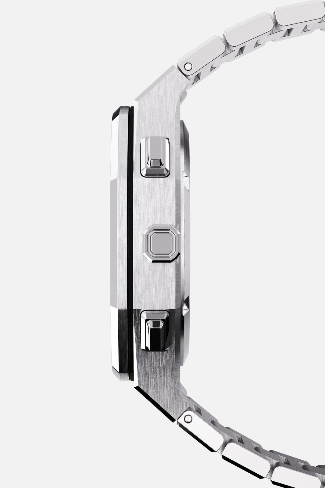 Side profile of the slim octagonal case