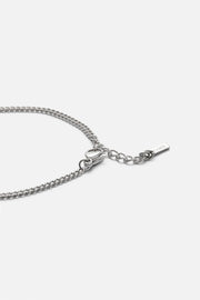 Silver-tone sideways cross chain bracelet, view 3 of 7